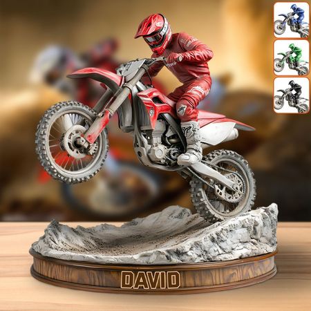 Ride Or Die - Personalized Dirt Bike Custom Shaped Acrylic Plaque